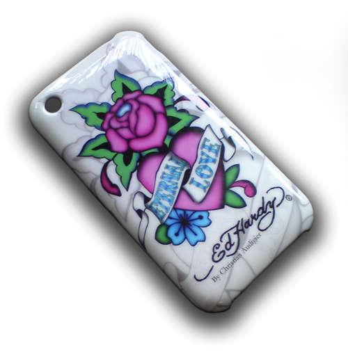 AWESOME ETERNAL LOVE ED HARDY IPHONE HARD COVER