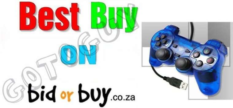 DUAL SHOCK P.C. JOYSTICK CONTROLLER USB1 AND USB2.