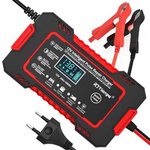 12V car and motorcycle battery repair charger