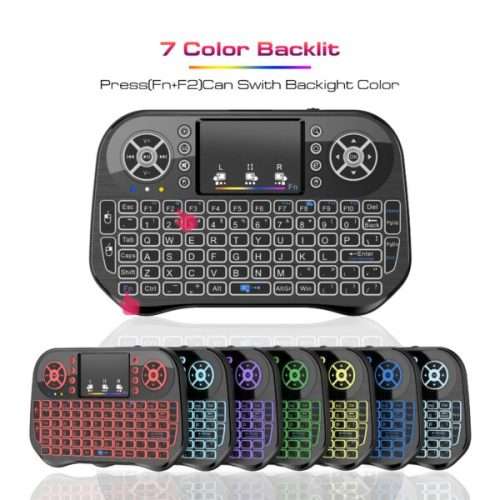 Wireless Mini 2.4G Backlight Wireless Bluetooth Keyboard Touchpad for Computer TV Box