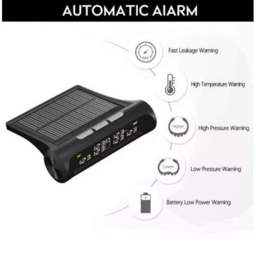 Automotive Solar TPMS Wireless Tire Pressure Monitor, System Sensor