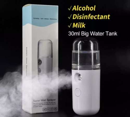 Portable Hand Sprayer USB Rechargeable Humidifier Nano Humidifier 30ml [ Random Colours ]