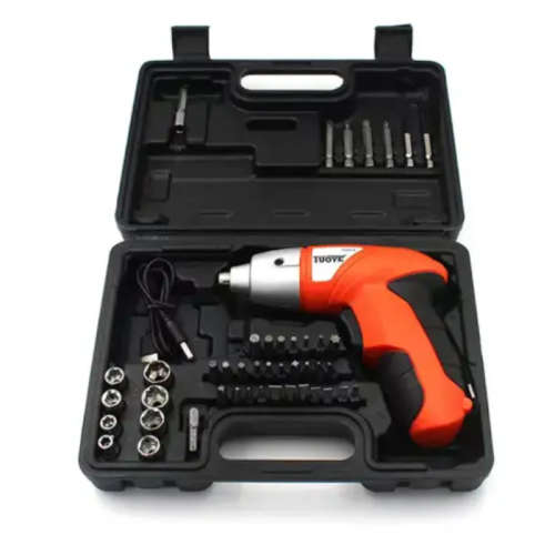 Household Electric Drill Repair Tool Set Lithium Battery Screwdriver USB Cable Charging Combination