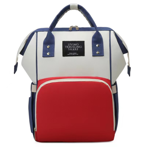 15 Inch Mommy Diaper Tote Backpack Large Capacity Waterproof With Hidden Pocket