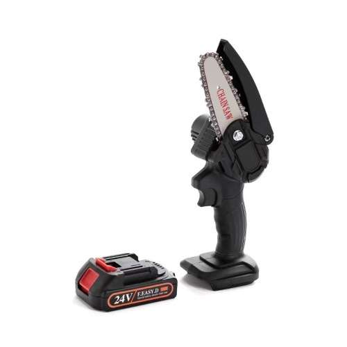 24V Portable Chainsaw Lithium Chainsaw Rechargeable Mini Electric Chainsaw
