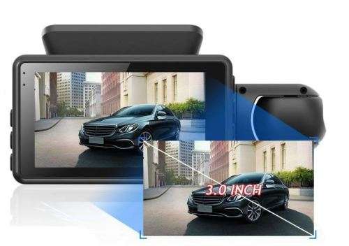 HD 1080P HDR Car Driving Recorder Reversing Image Dual Lens Night Vision Recording