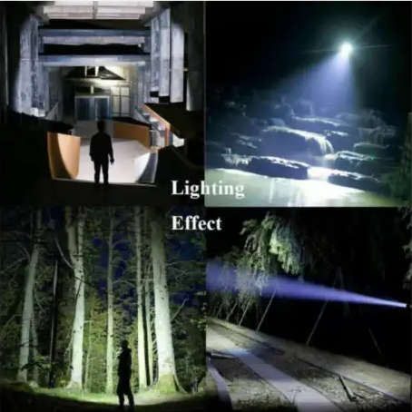 LED 4 Core USB Strong Light Long Shot Super Bright Flashlight Search Light
