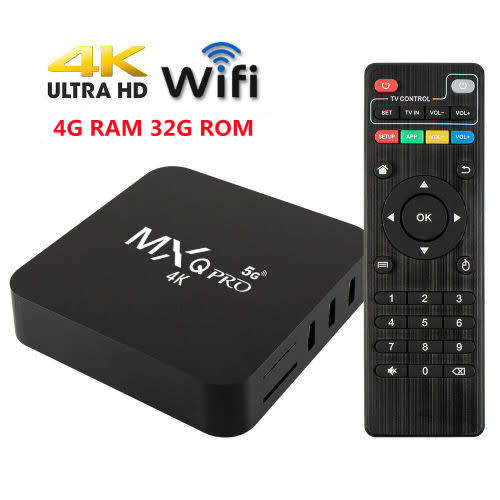 MXQ Pro 4K Ultra HD 64 Bit Wifi Android 7.1 Quad Core Smart TV Set Top Box Media Player
