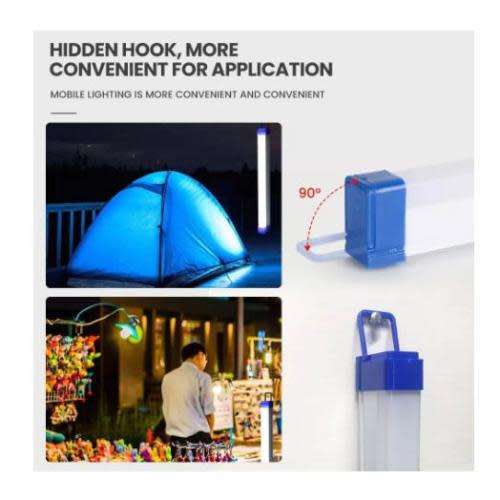 50CM LED Lithium Battery Portable Camping Light Tent Light USB Rechargeable Magnetic Suction Light