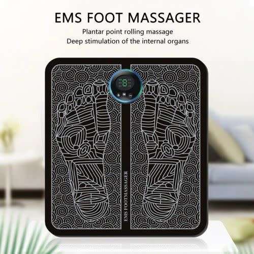 Ems Portable Pulse Physiotherapy Foot Massager Electric Muscle Pad Stimulator Leg Shaping Feet