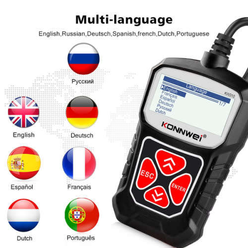 KW 310 OBD2 Car Diagnostic Scanner Code Reader Universal OBD Car Diagnostic Tool