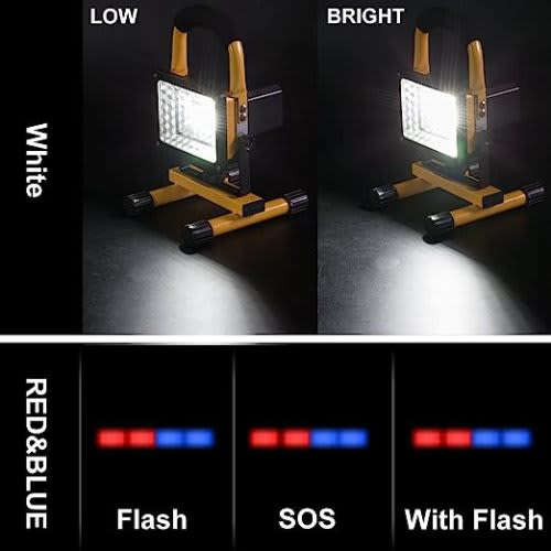 30W Rechargeable LED Flood Light Outdoor Emergency Camping Portable Light with 3 Brightness Modes