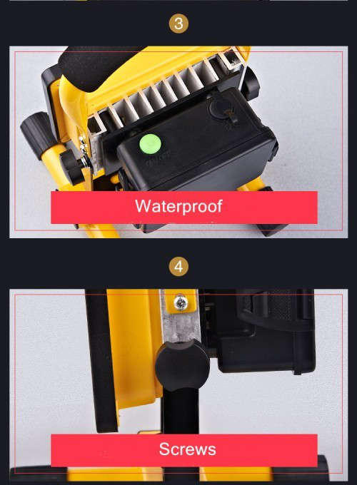 30W Rechargeable LED Flood Light Outdoor Emergency Camping Portable Light with 3 Brightness Modes