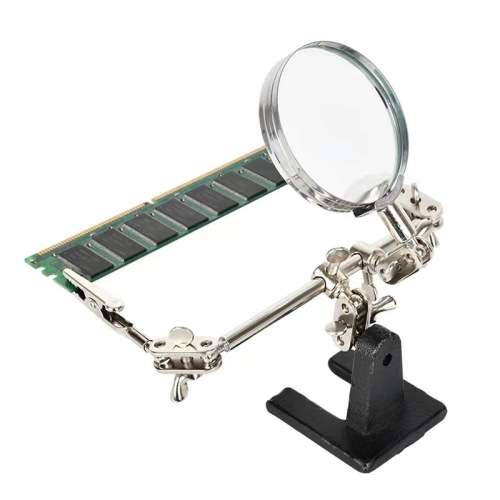Electric Soldering Iron Maintenance Circuit Board Mobile Phone Chip Detection Magnifying Glass, Weld