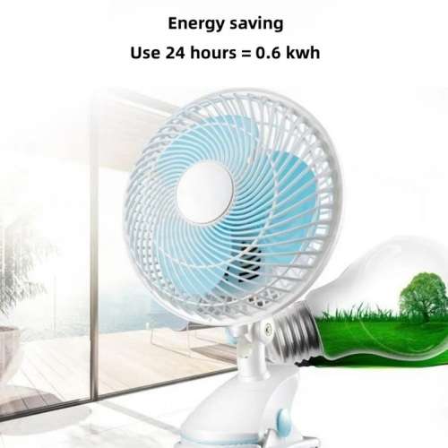 Plug-In Shaking Head Clip-On Electric Fan