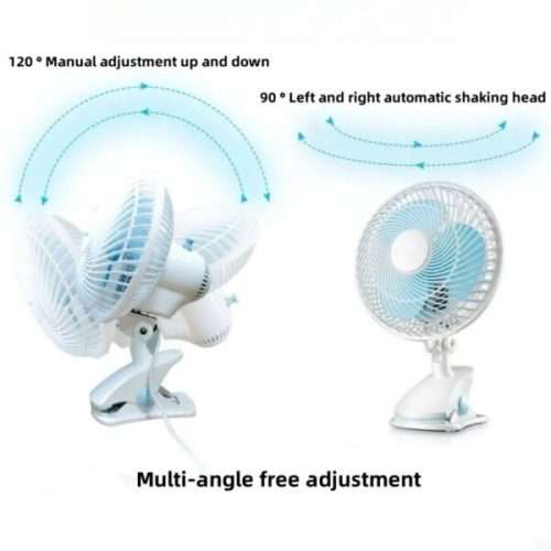 Plug-In Shaking Head Clip-On Electric Fan