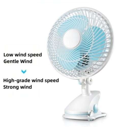 Plug-In Shaking Head Clip-On Electric Fan