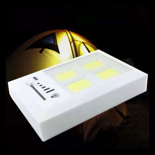 Portable COB Wall Light Switch Stepless Dimming LED Battery Light