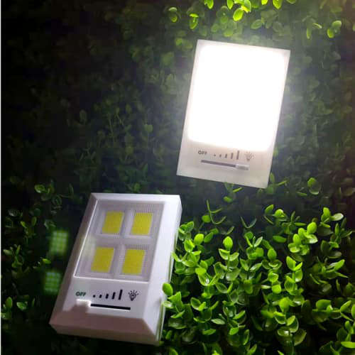 Portable COB Wall Light Switch Stepless Dimming LED Battery Light