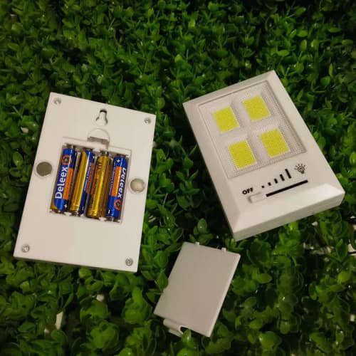 Portable COB Wall Light Switch Stepless Dimming LED Battery Light
