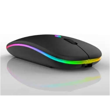 USB Rechargeable RGB 2.4Ghz Matte Wireless Bluetooth Slim Mouse