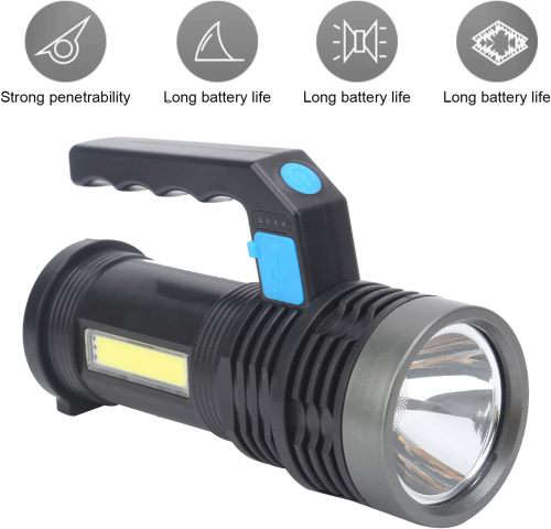 Rechargeable LED Spotlight Outdoor Flashlight Home Searchlight For Camping