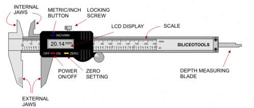 Vernier Caliper Electronic Display Caliper Accuracy 0-150mm 6 Inches Digital