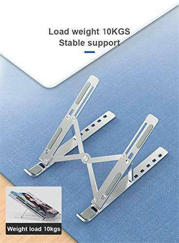 Computer Stand Aluminum 6 Angle Adjustable Laptop Tablet Stand