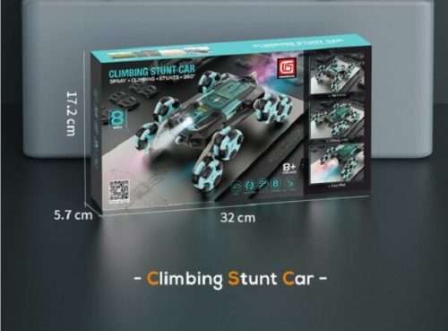 Remote Control 8 Wheel Climbing Stunt Car 360° Rotation With Spray Effect, Lights And Sounds