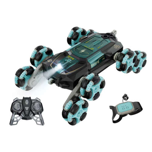 Remote Control 8 Wheel Climbing Stunt Car 360° Rotation With Spray Effect, Lights And Sounds