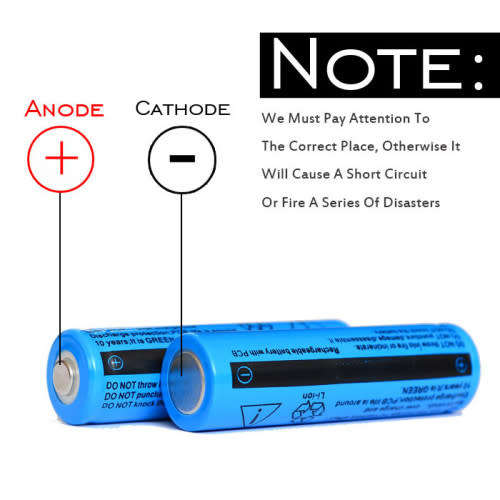 18650 Multi-Purpose Rechargeable Battery For Doorbells, Flashlights, Headlamps, Toys