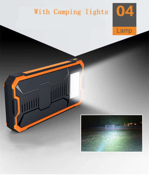 Portable Solar Charger Dual USB Cell Phone Battery Power Bank