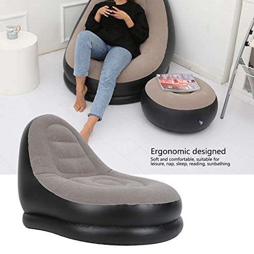 Portable Comfortable Inflatable Sofa Furniture Recliner Sofa with Footstool
