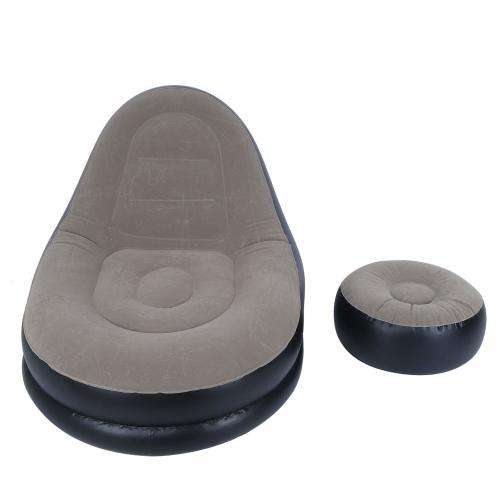 Portable Comfortable Inflatable Sofa Furniture Recliner Sofa with Footstool