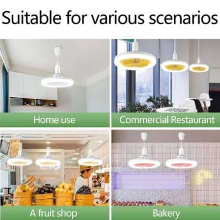 360° Rotating LED Ceiling Light With Fan