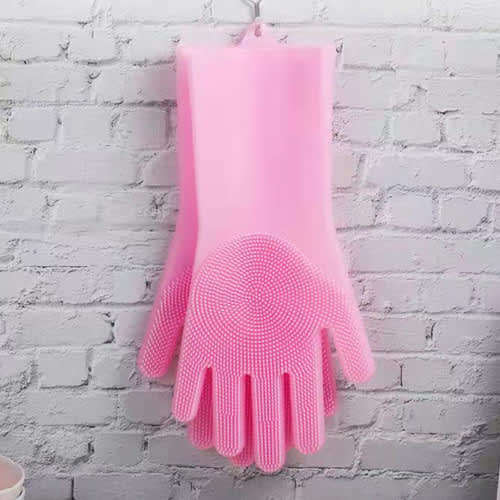 Multifunctional Kitchen Dishwashing Pet Hair Grooming Gloves