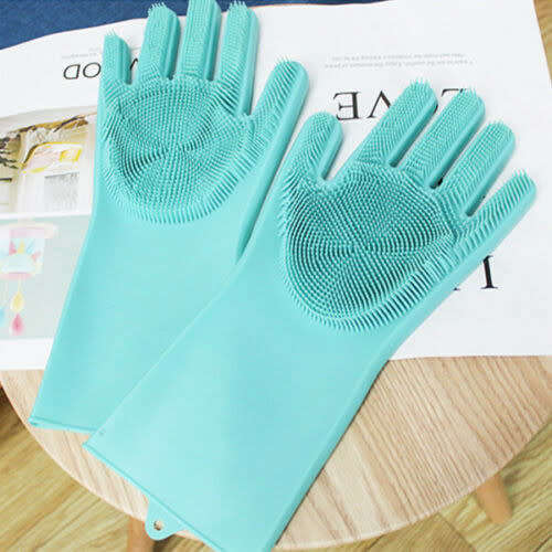 Multifunctional Kitchen Dishwashing Pet Hair Grooming Gloves