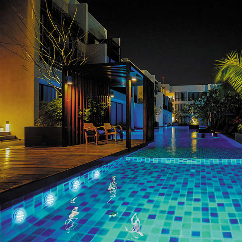 10LED RGB Submersible Waterproof Swimming Pool Wedding Party Vase Light Scenic Light with Remote Con