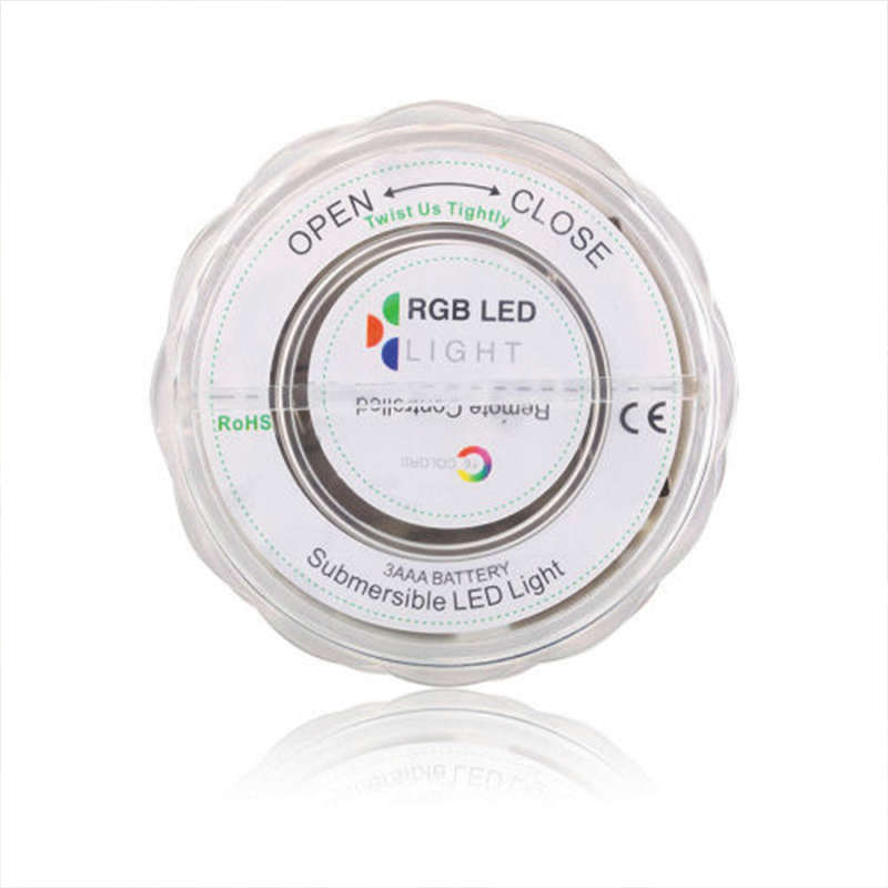 10LED RGB Submersible Waterproof Swimming Pool Wedding Party Vase Light Scenic Light with Remote Con