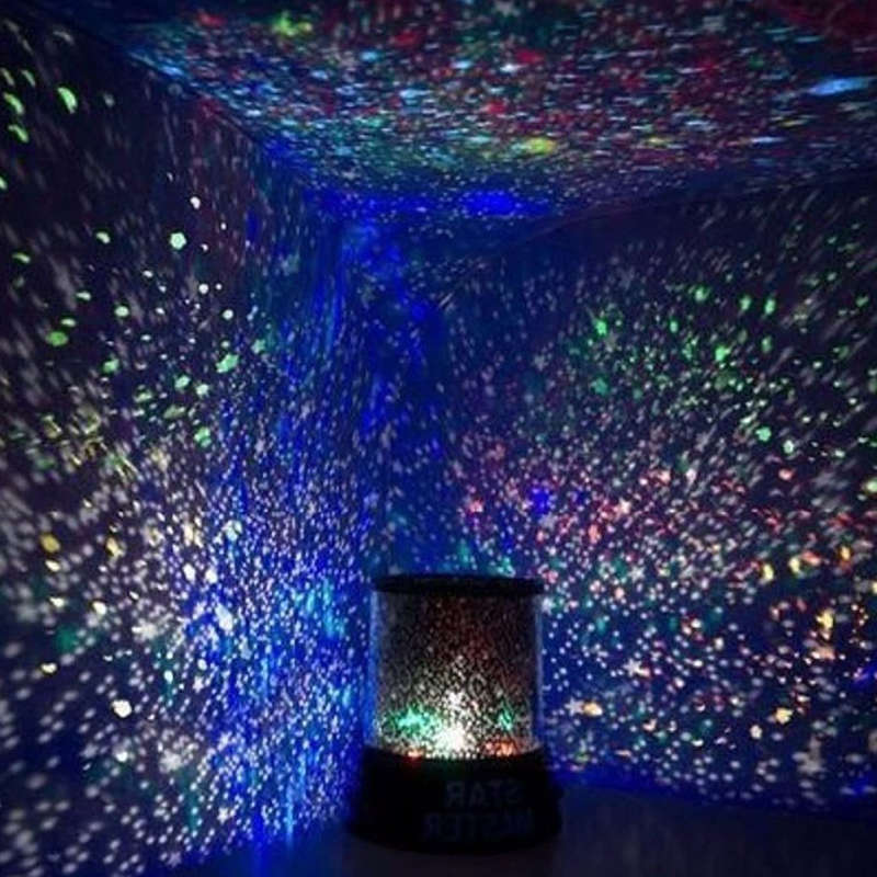 Cylindrical Galaxy Starry Sky Projector Lamp LED Night Light for Kids - Tianxing Main Light