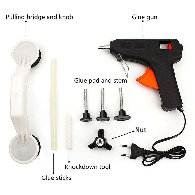 Auto Body Pop-Up Dent Repair Kit Panel Puller Tool Complete Set