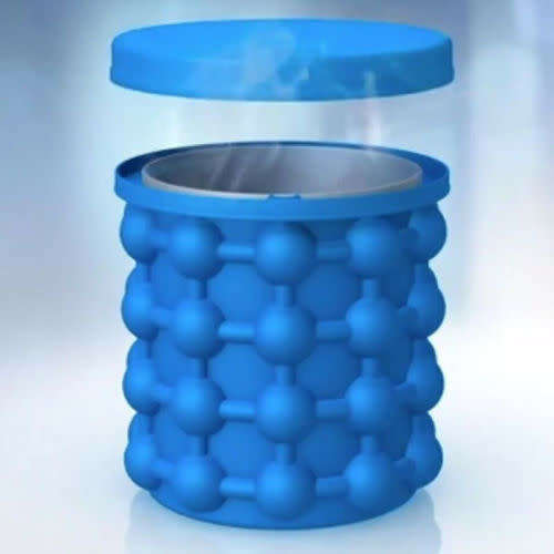Portable Ice Bucket Silicone Ice Cube Ice Maker Mold Cube Tray
