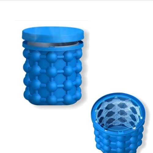 Portable Ice Bucket Silicone Ice Cube Ice Maker Mold Cube Tray