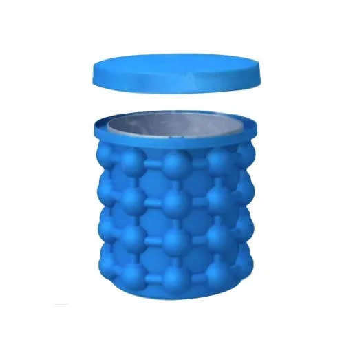 Portable Ice Bucket Silicone Ice Cube Ice Maker Mold Cube Tray