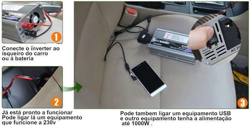 1000W Car Inverter Car Battery Converter Power Converter