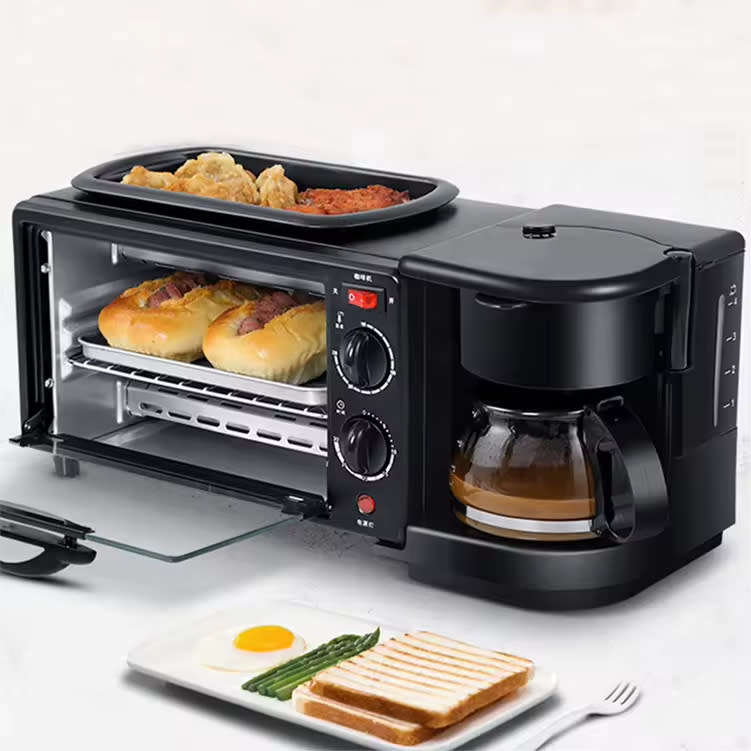 Breakfast Maker 9L With Oven Coffee Maker And Frying Pan 3 In 1