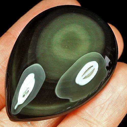 REFERENCE POINT: ULTRA RARE HUGE 84.50 CARAT MEXICAN RAINBOW OBSIDIAN