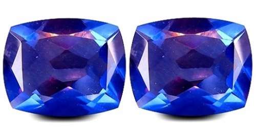 HPJ REF. POINT: OUTSTANDING RARE BIG SIZE 9.24 CT VVS COLOUR SHIFT BEST BLUE FLUORITE PAIR