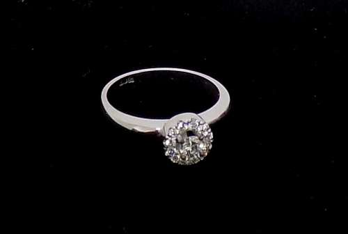 HPJ WORLD CLASS HANDMADE ARISTOCRACY DIAMOND RING IN 18K WHITE GOLD