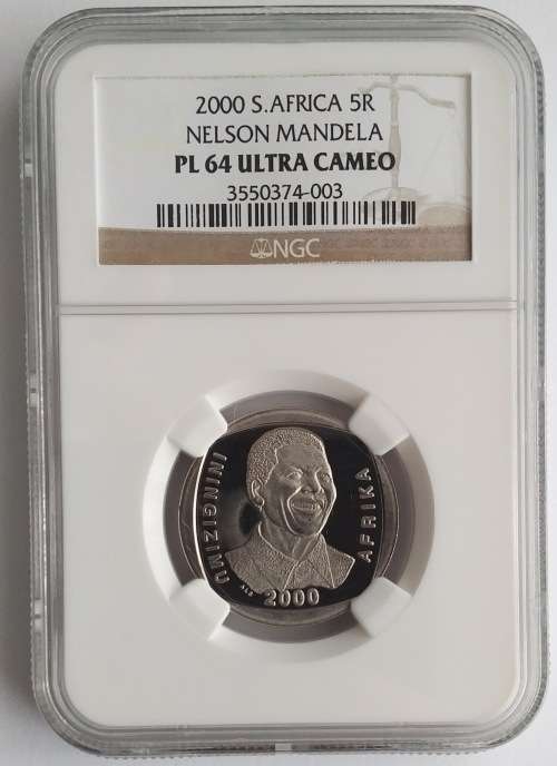 Mandela 2000 PL64 Ultra Cameo R5 NGC